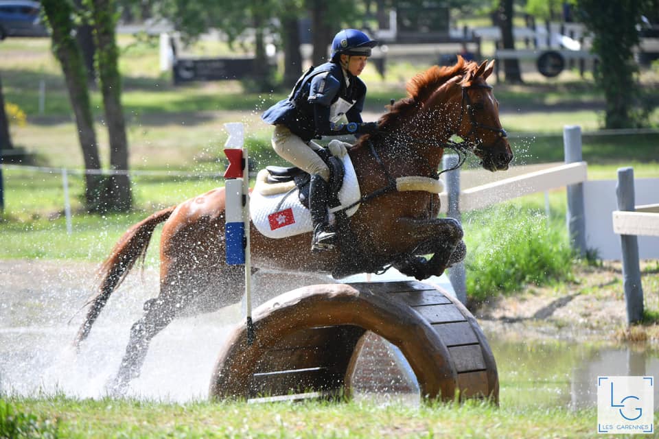 Annie in eventing action at Saumer France